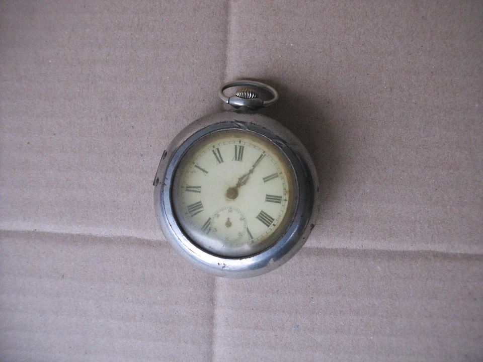 Alte Taschenuhr Remontoir Cylindre Grubis, Defekt, für Bastler - Bild 2 von 4