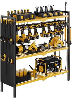 #ad Heavy Duty Power Tool Organizer Cart with Charging Station 8 Drill Holder $141.99