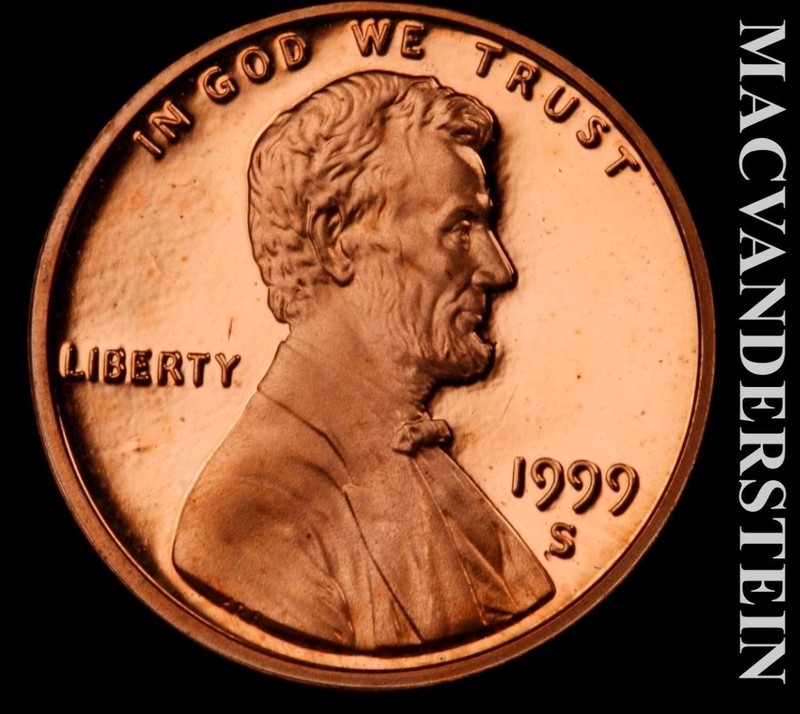1999-S Lincoln Memorial Cent- Choice Gem Proof- Luster- No Reserve #L7045