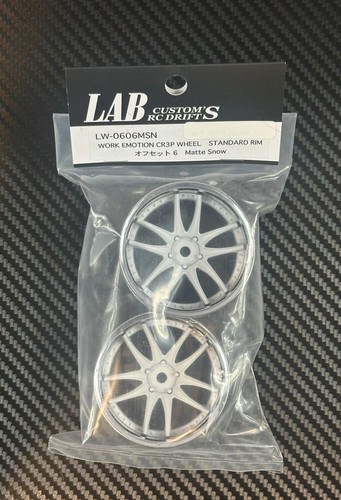 LAB Custom RC Work Emotion CR3P Wheel Standard Rim 6MM Matte Snow # LW-0606MSN