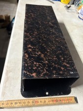 Vintage Zeitungsrolle aus emaillierten Metall – Kupferoptik, Wandmontage