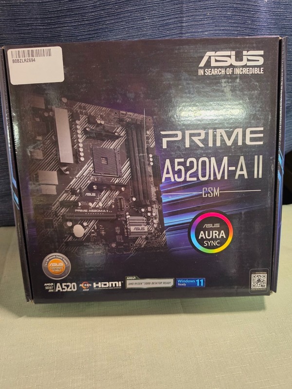 ASUS Prime A520M-A II CSM AM4 Motherboard New