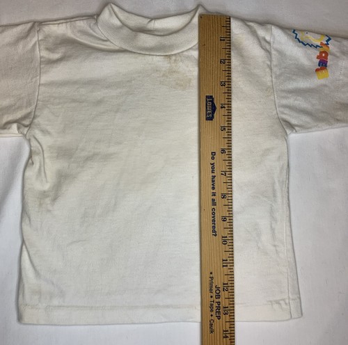 Vintage 90s Baby B’gosh 24 Months Tshirt Sleeve Logo Lion Off-White Stained - Picture 5 of 10