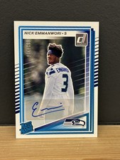 2025 Donruss Nick Emmanwori RR Auto /199 Auto Rookie #348 Seattle Seahawks
