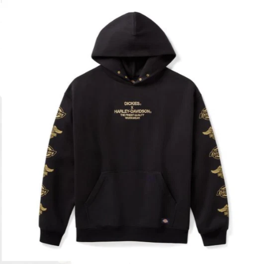Harley-Davidson Shady Biker Skull Poly-Blend Felpa con cappuccio da uomo, nero, nero, XX-Large : Harley-Davidson