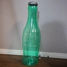 Coco-Cola Jumbo 22.5" Bottle Coin Bank Green