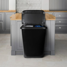 XL Dual Function Trash Can 30 Gal Capacity W/ Divider Kitchen Garage Use