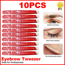 Professional Eyebrow Tweezers   Slanted Stainless Steel Hair Beauty Tool,
