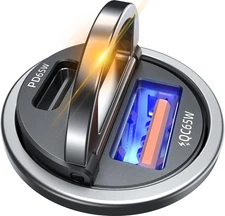 65W USB C Car Charger Fast Charging，12V USB Outlet Accesorios Para Carro，Compact