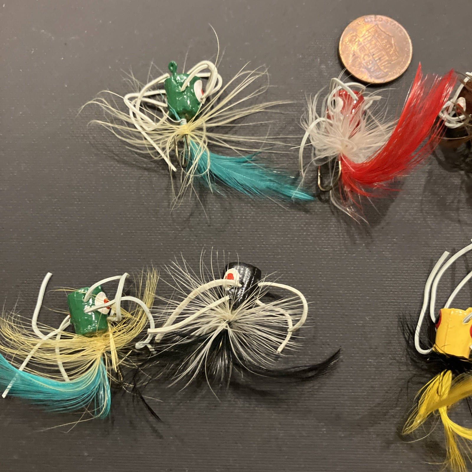 Poppers Fly Fishing lures Bugs Panfish Bass w Cases Lot of 15 - Image 2