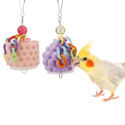 Bird Beak Grinding Stone Bird Calcium Block Chewing Treats Toy for Budgies Co...