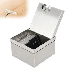 Recessed Flat Hidden Socket Kit Floor Electrical Outlet Kit Floor Socket Panel w