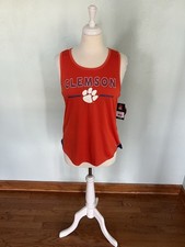 Colosseum Clemson Tigers George Glass 2-Hit Scoop Neck Racerback Tanktop NWT