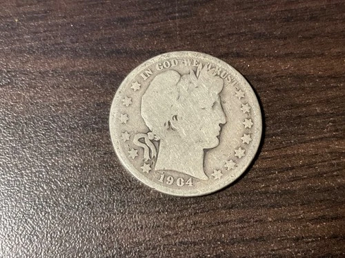 1904 barber half dollar #68