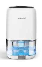 Portable Dehumidifier 1000 ML/35 Oz, Covers 2200 Cubic Feet- Quiet Tabletop