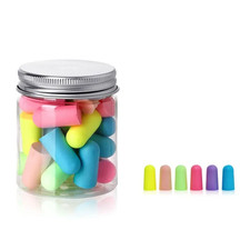 10/24/60/120Pcs Anti-Noise Ear Plugs Slow Rebound Soft Tapered Noise Reduction E