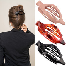 3Pcs Flat Alligator Hair Clips 4.5" Duckbill Claw Barrettes Accessories New