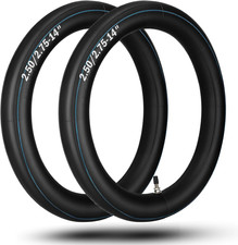 2-Pack 2.50/2.75-14" Inner Tubes 60/100-14 Heavy Duty Dirt Bike Inner Tubes