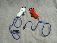 2x Unknown Brand - Vintage Slot Car Controllers 4 Pin - With Steering Wheel Top