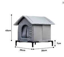 Stray Cat dog House Waterproof Elevated Kitty Pet House Pad Outdoor Winter Warm