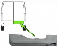 Reparaturblech TüR Verzinkt Hinten Rechts FüR Ford Transit Pritsche 00-06