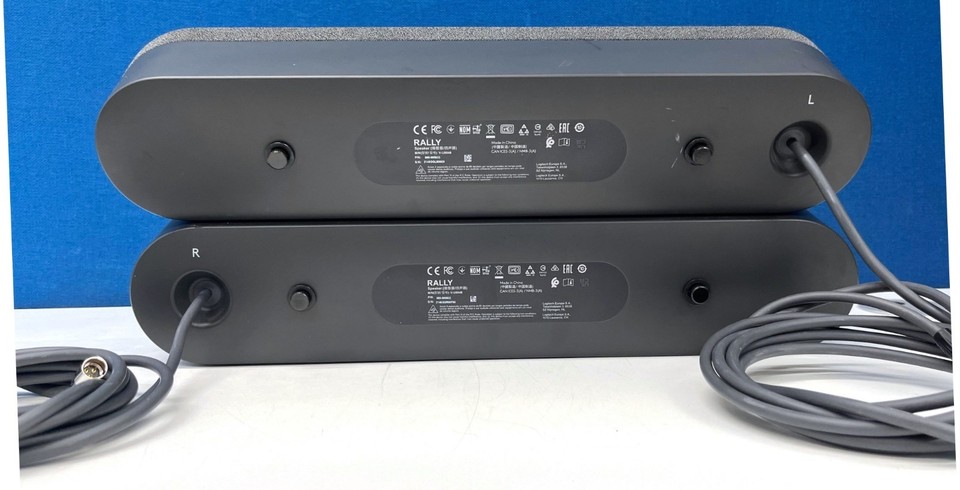 Logitech Rally Speakers x 2 and Mic Pods x 3 V-U0048 V-U0049 | eBay UK