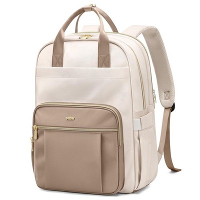 Waterproof Laptop Backpack for Women, 15.6 Inch, Large Capacity Travel Bag