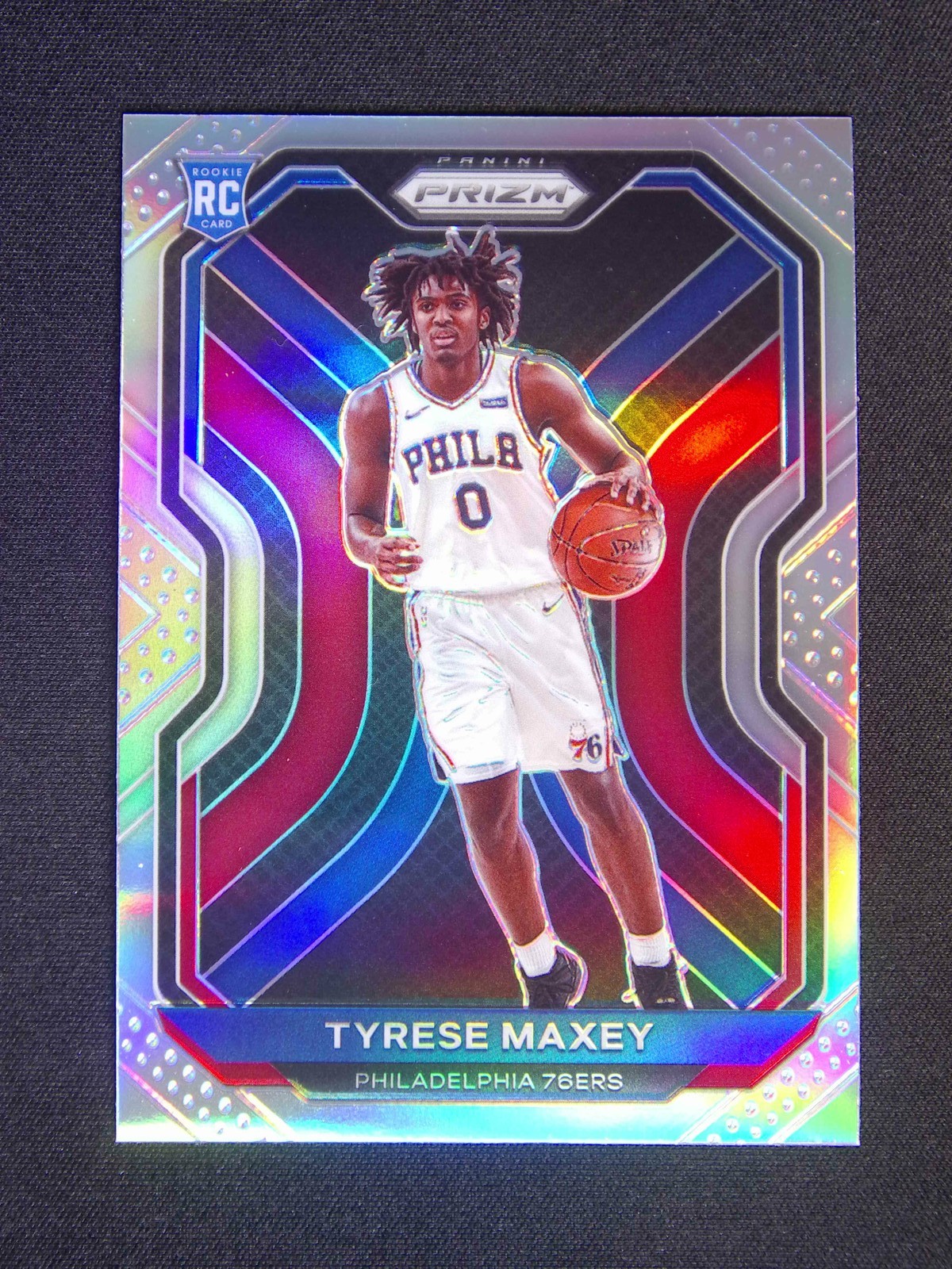 2020-21 Panini Prizm Tyrese Maxey #256 RC Rookie Silver