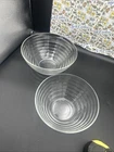 Pair of Vintage Duralex Made "Horizontal Ribbed" 9" Large Bowls Used