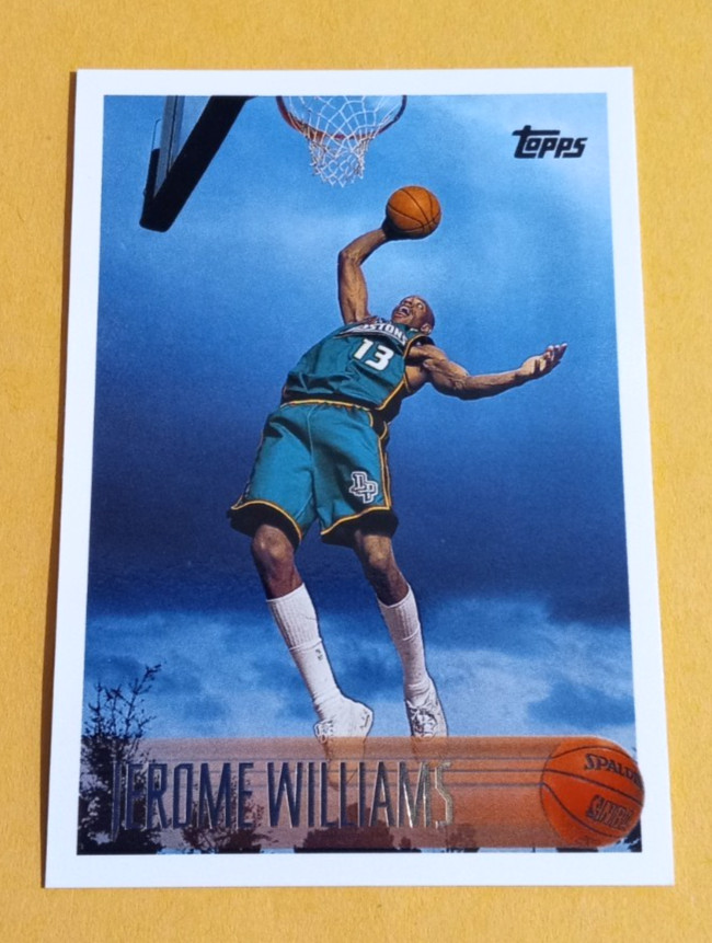 1996-97 Topps #162 Jerome Williams Rookie RC - Detroit Pistons