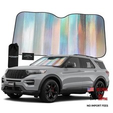Holographic Car Windshield Sun Shade Reflective Accordion Sunshade Blocks
