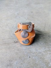 Vintage Southwestern Brown Leather Silver Metal Concho Belt