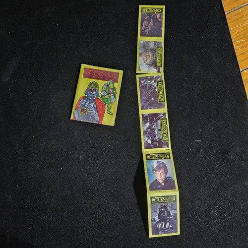 1983 Star Wars Return of the Jedi Monty Gum Fabrieken Wax Pack Wrapper 6 cards A - Picture 1 of 9