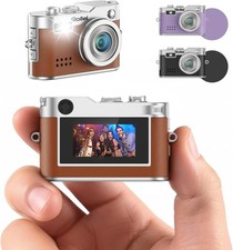 Mini Digital Camera Vintage Black 1080P FHD with 0.96 Inch Colour Screen 2MP Br