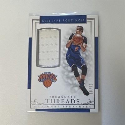 2016-17 Panini National Treasures Kristaps Porzingis Treasured Threads /99