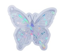Transparent Butterfly Silicone Mold, Holographic Resin Silicone Mold Keychain Mo