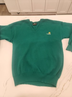 Vtg Emerald Isle Sweater Mens XLarge Green Crewneck Pullover Ireland