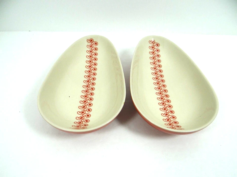 Juego de 2 cuencos en forma de huevo IKEA naranja quemado #18431 Foto 2 de 4