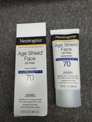 Neutrogena Age Shield Face Oil Free Lotion Sunscreen SPF 70 3oz 4/2027+
