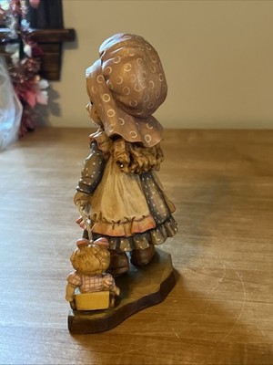 Vintage Anri Sarah Kay Playtime 7” Wood Limited Edition Figure 826