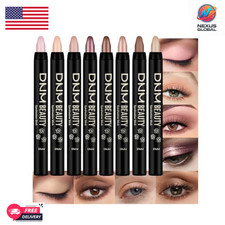 8pcs Cream Eyeshadow Stick Set Matte Shimmer Waterproof Long Lasting