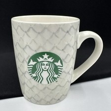 Starbucks 2021 Silver Mermaid Scales (1) 10oz Stoneware Coffee Mug/Cup ~PRISTINE