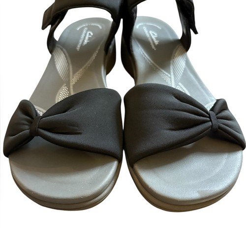 Clarks BreezeRae Sara gepolsterte Damen-Slipper Sandalen schwarz Größe 10 - Bild 5 von 10