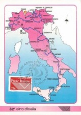 Postcard 82nd Giro d Italia philatelic stamp day of issue 1999