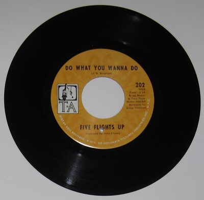 Five Flights Up - USA 45 - ''Do What You Wanna Do'' / ''Black Cat'' - plays VG