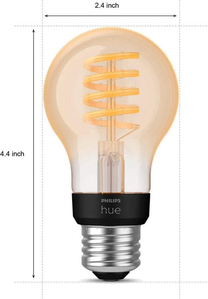 Philips Hue White Ambiance Filament A19 Bluetooth Smart LED Bulb - Image 2 of 4