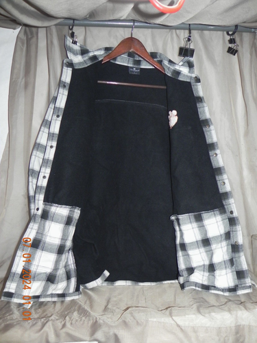 Clemson University Tigers NCAA Colosseum LS Gray Plaid Button Lined Shirt Mens L - Picture 3 of 4