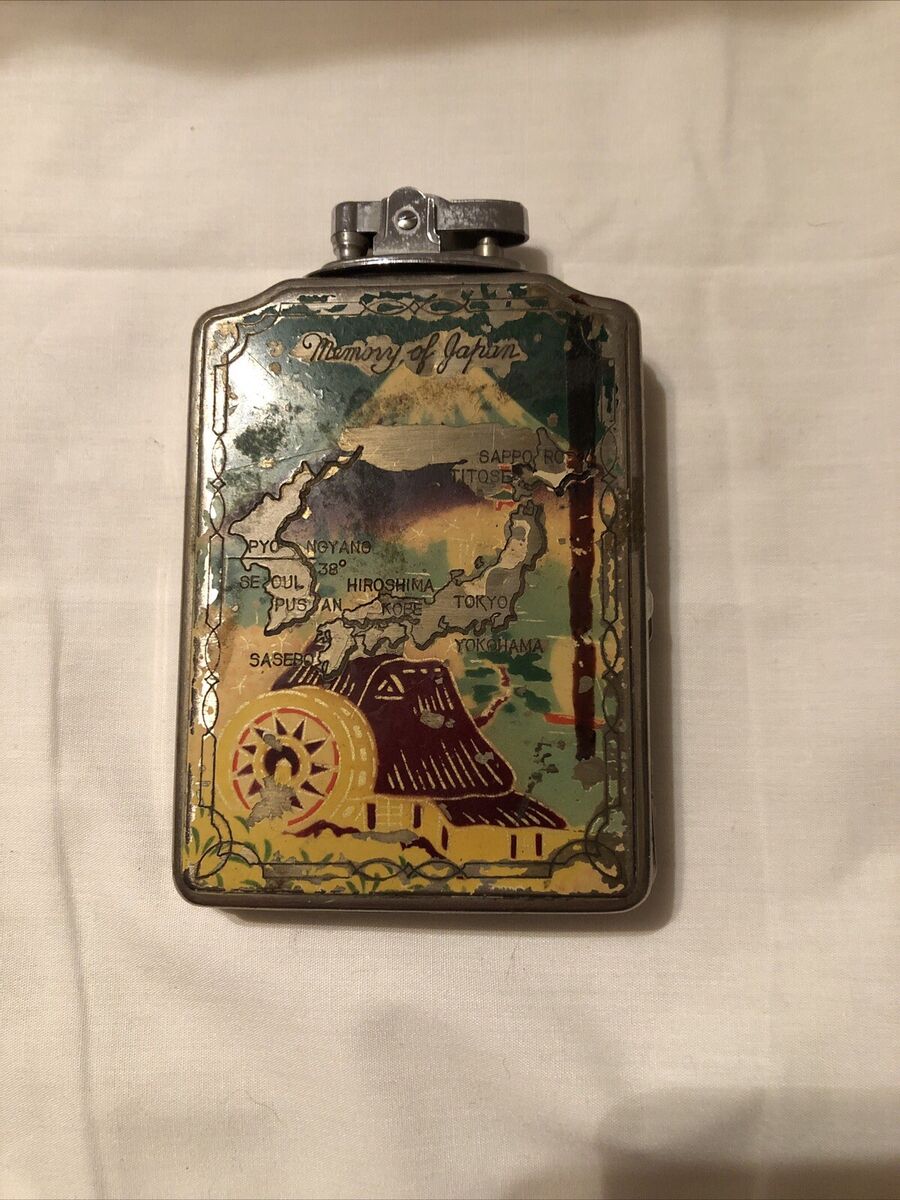 Vintage PRINCE Cigarette Case Lighter Combo Compact Memory Vintage PRINCE Cigarette Case Lighter Combo Compact Memory