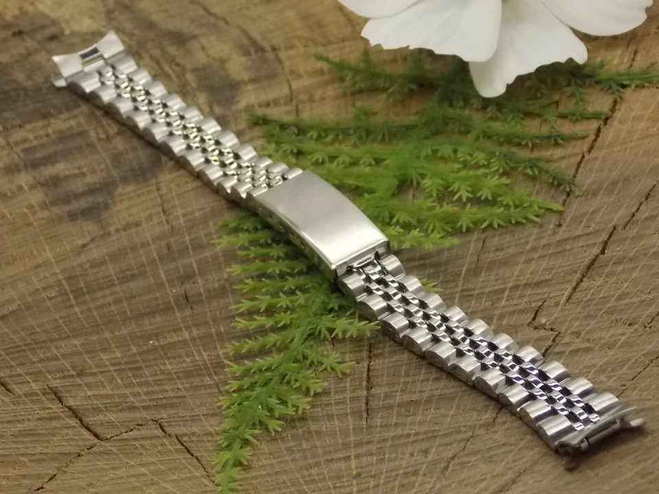 Vintage Deployment Clasp Stainless Steel Watch Band NOS 12mm Ladies Hirsch - Image 2 of 4