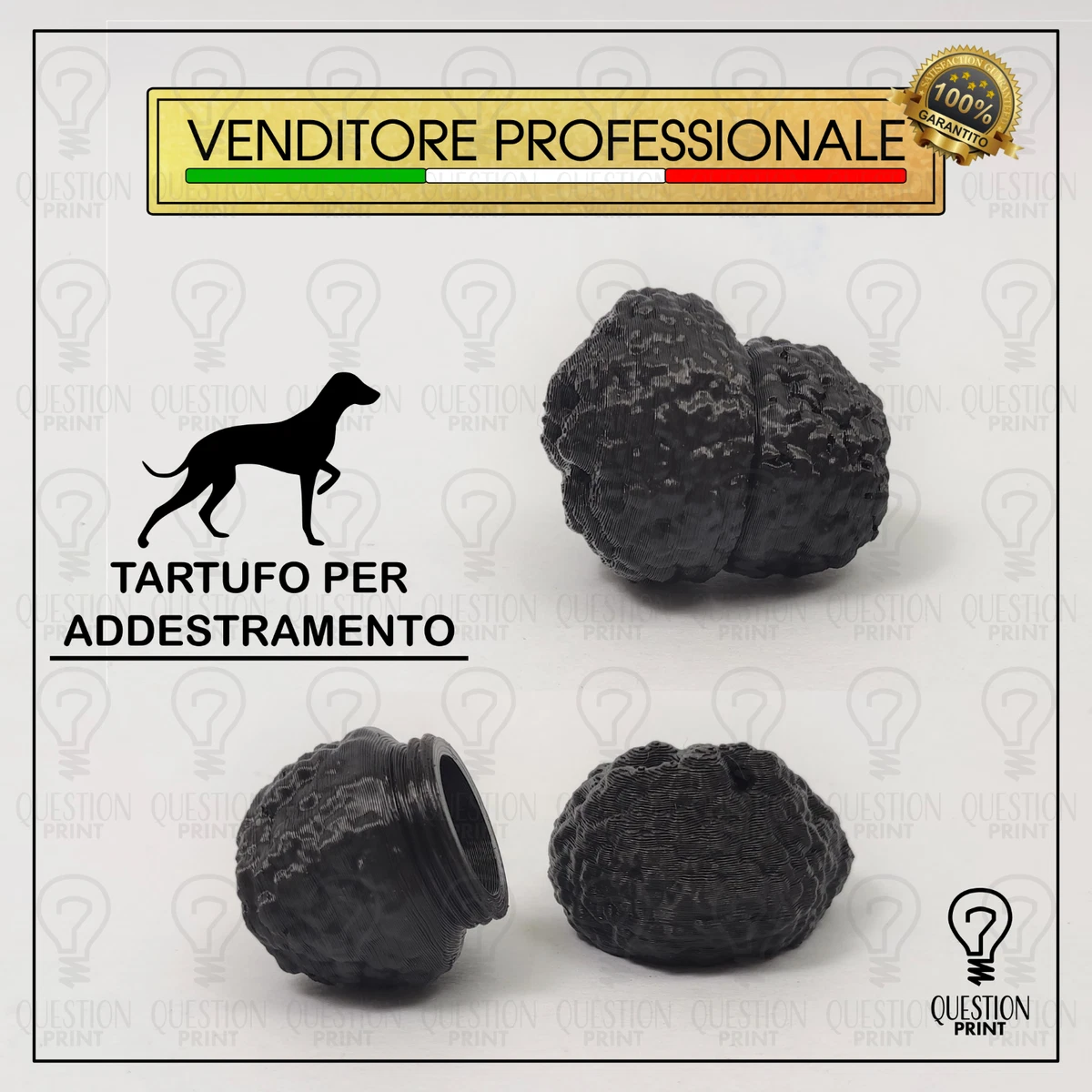 TARTUFO PER ADDESTRAMENTO CANI OVETTO RIPRODUZIONE FINTO PER OLIO  ESSENZIALE